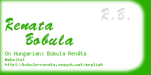 renata bobula business card