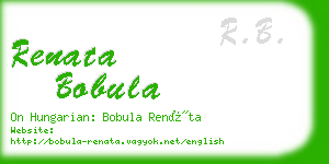 renata bobula business card